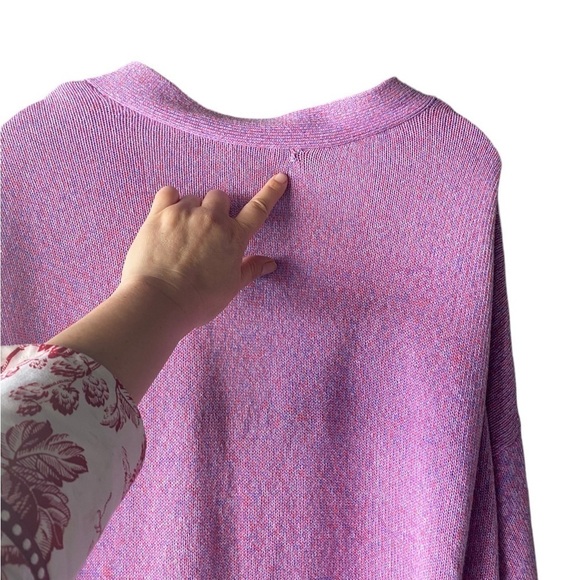 Oversized pink cardigan - Picture 6 of 9